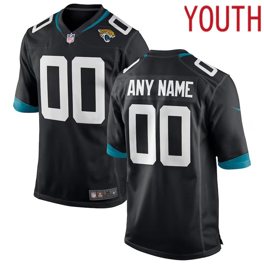 Youth Jacksonville Jaguars Nike Black Custom Team Color Game NFL Jersey